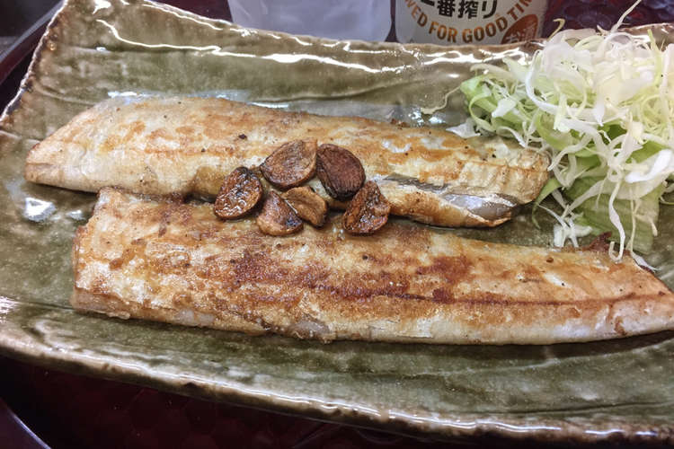 太刀魚のガーリックオリーブバタームニエル レシピ 作り方 By なぁニャ クックパッド