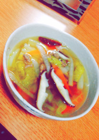 野菜たっぷり☆白菜スープ