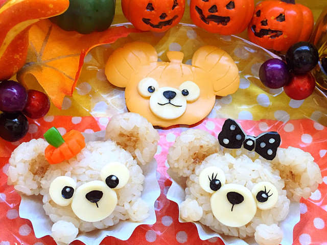 キャラ弁 ツムツムハロウィン ダッフィー レシピ 作り方 By