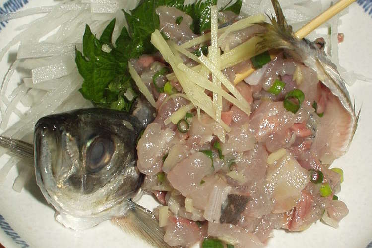 定番 鯵のたたき 魚のおろし方 レシピ 作り方 By 海 砂 クックパッド