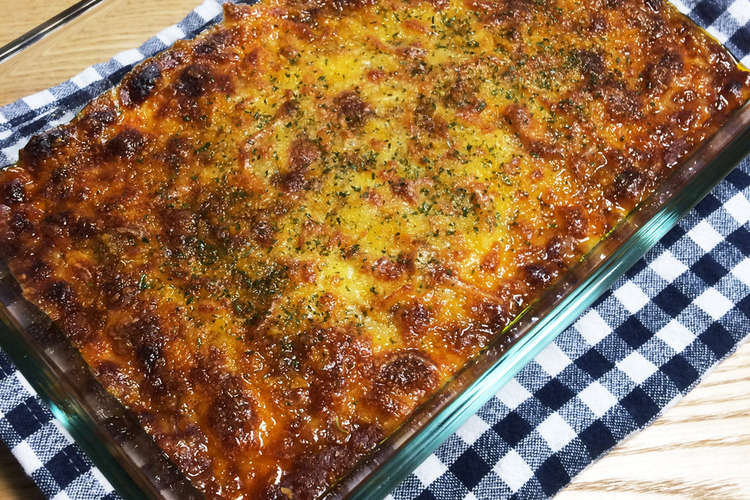 餃子の皮で簡単かぼちゃのラザニア レシピ 作り方 By 樹mama クックパッド
