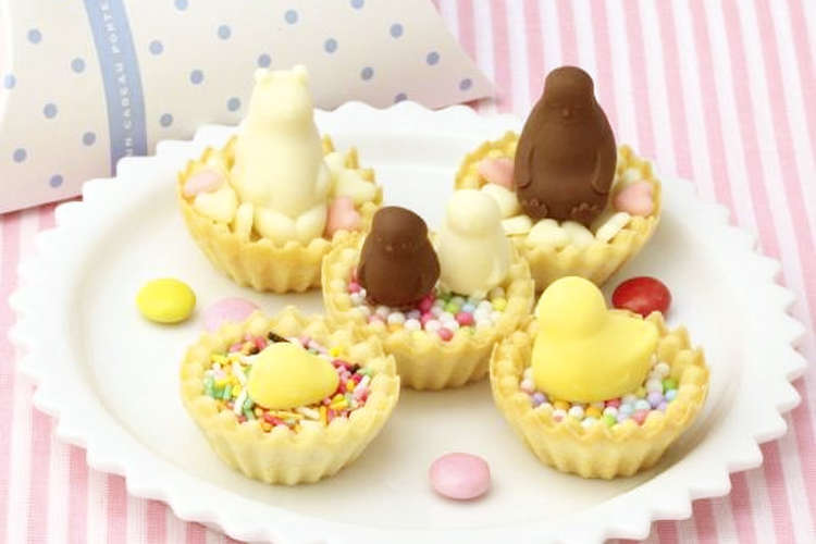 タルトカップでぷかぷかどうぶつチョコ レシピ 作り方 By 貝印 Kai クックパッド 簡単おいしいみんなのレシピが352万品