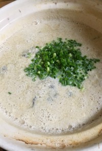 豆乳鍋(牡蠣の土手鍋風)