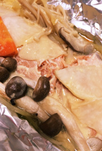 ★野菜たっぷり鮭の味噌マヨホイル焼き