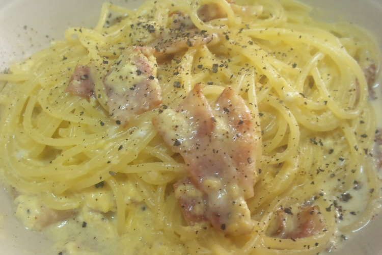 簡単 時短 カルボナーラ風パスタ レシピ 作り方 By Romain クックパッド 簡単おいしいみんなのレシピが355万品