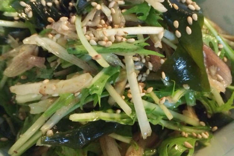 5分で出来る みょうがと水菜の和風サラダ レシピ 作り方 By Chikapon クックパッド 簡単おいしいみんなのレシピが357万品
