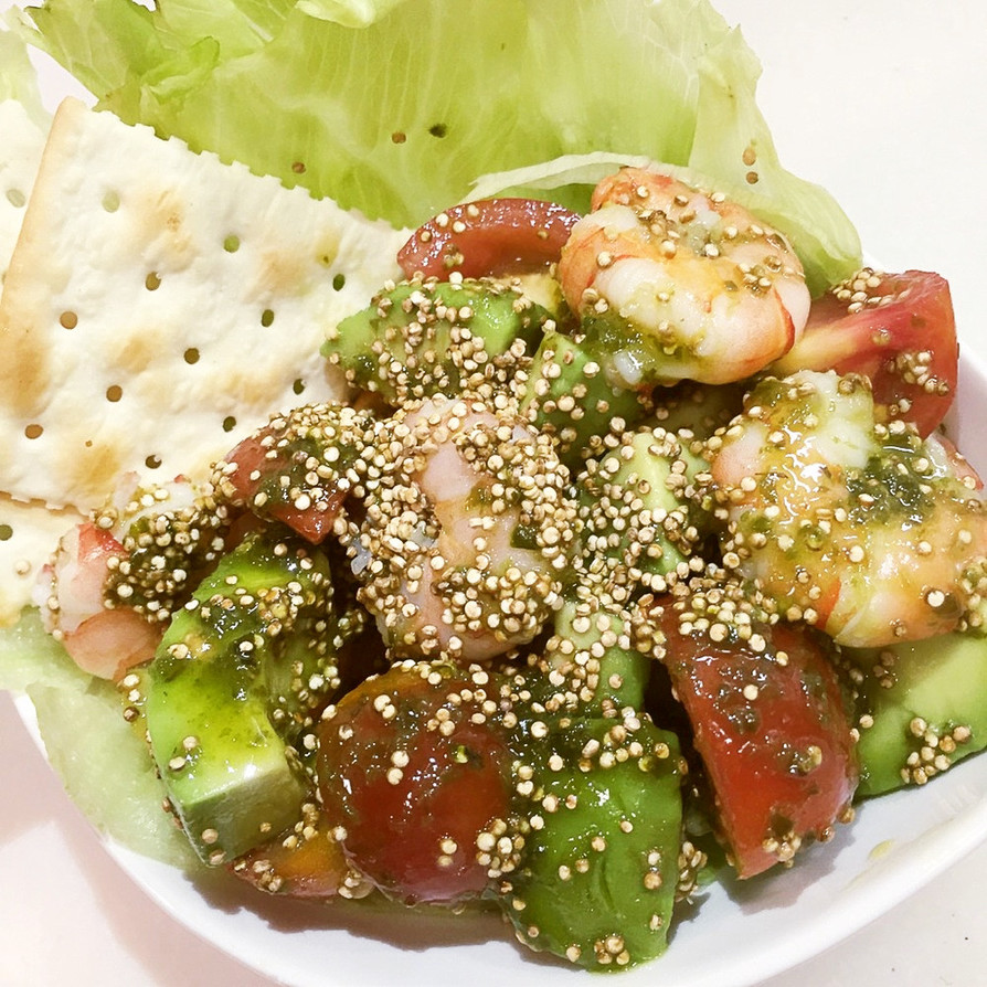 スーパーフード　ローストキヌアのサラダの画像