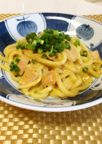 簡単混ぜうどん！♡マヨカレーうどん