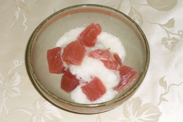 簡単 まぐろの山かけ レシピ 作り方 By お待ちどうさまです クックパッド