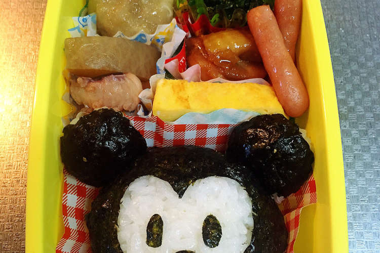 ツムツムのミッキーおにぎり弁当 レシピ 作り方 By あっぷるぽっぷ クックパッド