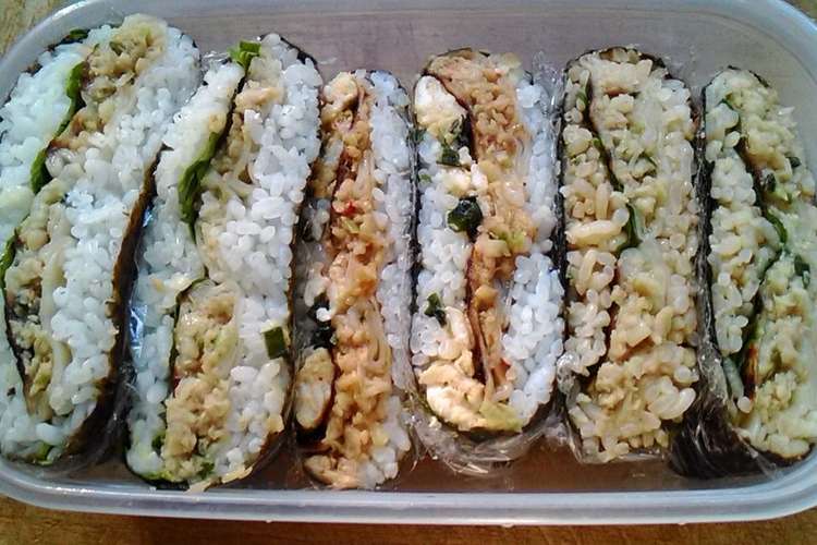 簡単 美味しい ジャンボ餃子のおにぎらず レシピ 作り方 By じゃんけん坊や クックパッド 簡単おいしいみんなのレシピが366万品