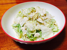 混ぜるだけ♩豆腐竹輪レタスのサラダ
