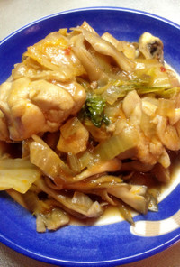 ピリ甘辛♪白菜と舞茸の鶏チリソース