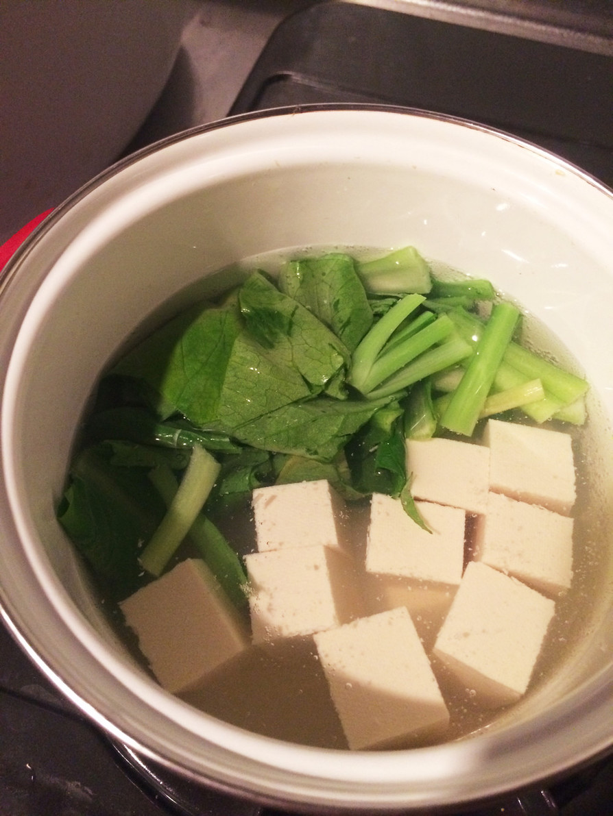 簡単☆豆腐と好きなお野菜で湯豆腐鍋の画像