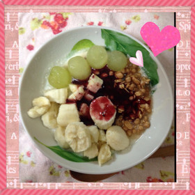 豆乳ヨーグルトで❁アサイーボウル