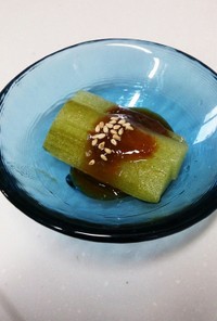ズイキ(里芋の茎)酢味噌あえ＆煮物