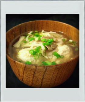 ■糖質制限■鶏団子きのこスープ簡単減量鍋