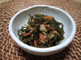 ∽∽中性脂肪撃退レシピ 刻み昆布とツナの炒め物∽∽