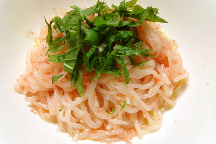 糖質制限にも 明太子パスタ風しらたき レシピ 作り方 By Cafe77 クックパッド