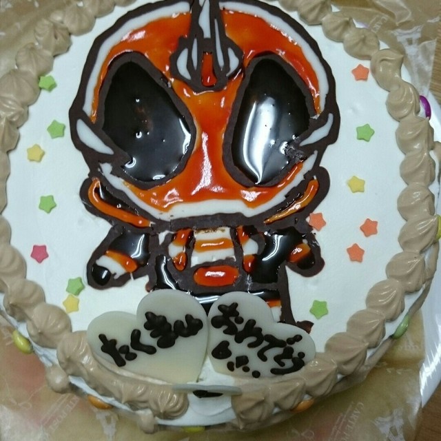 仮面ライダーゴーストのお誕生日ケーキ レシピ 作り方 By おっきいトトロ クックパッド