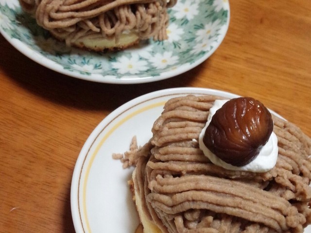 まるでケーキ屋さん モンブラン レシピ 作り方 By ゆーか クックパッド