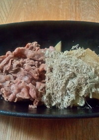 冬瓜と牛肉の柚子胡椒炒め。シメは出汁´ڡ