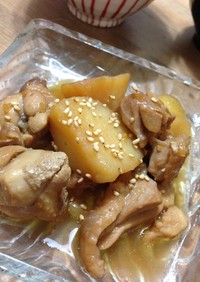 授乳期簡単♪鶏肉とジャガイモの甘辛生姜煮
