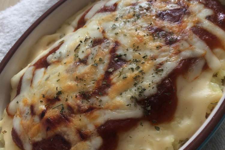ミートソースでお手軽ドリア レシピ 作り方 By にょにょんこりん クックパッド 簡単おいしいみんなのレシピが352万品