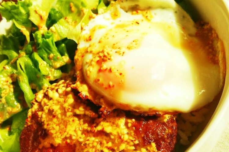 マルシンハンバーグ 簡単和風ロコモコ レシピ 作り方 By ぱばっちょん クックパッド 簡単おいしいみんなのレシピが371万品