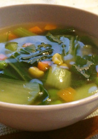 ベジ♪チンゲン菜の美肌スープ
