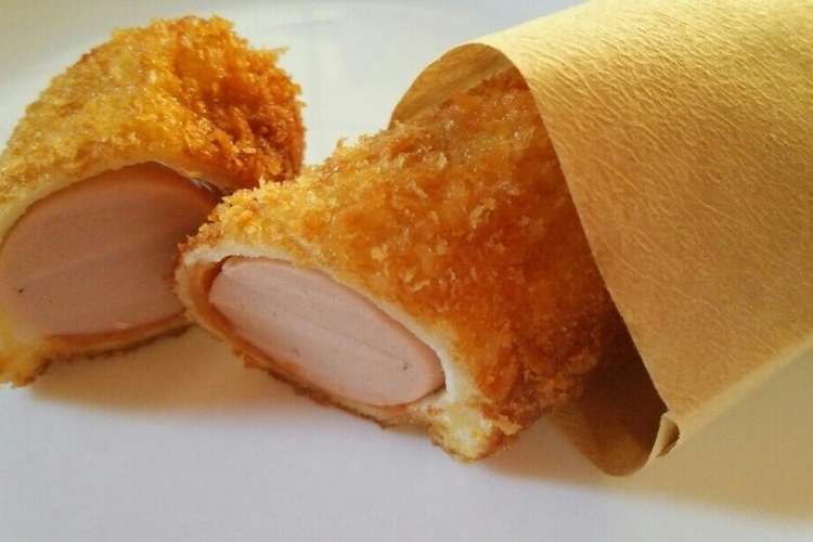 手で持って食べるパンのアメリカンドッグ風 レシピ 作り方 By 京ちゃんプー クックパッド