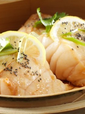チアシードを使った蒸し魚