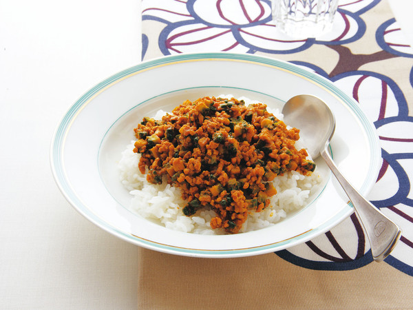ゴーヤーとひき肉のドライカレー
