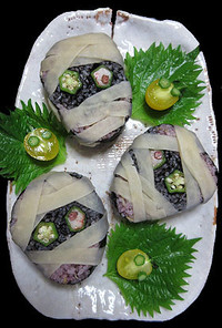 ミイラ男♪かんぴょう包帯巻き寿司