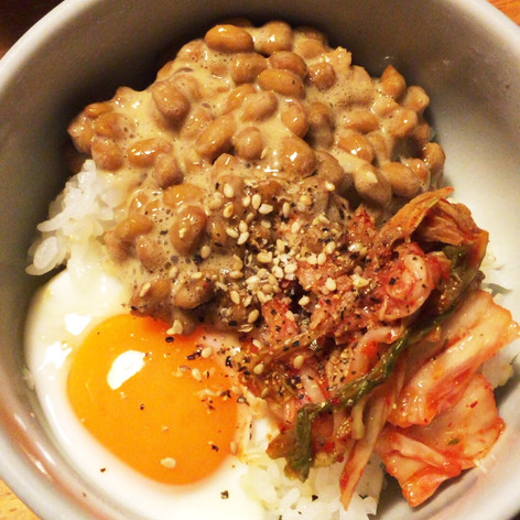 ◆ 納豆キムチ卵丼 ◆