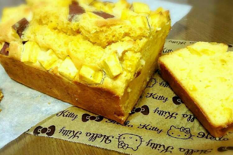 Hmで簡単 安納芋たっぷりパウンドケーキ レシピ 作り方 By ゆーちゃん クックパッド 簡単おいしいみんなのレシピが350万品