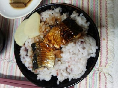 サンマのバルサミコ丼（ノンオイル）の写真