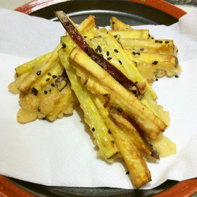 サツマイモのかき揚げ