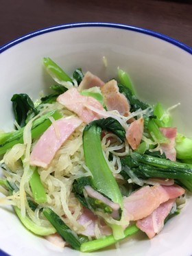 刺身のつま(大根)で、中華炒め