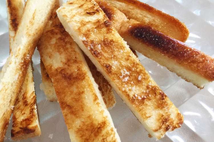 食パンで簡単 サクッと甘いおやつ感覚 レシピ 作り方 By Yumimew クックパッド 簡単おいしいみんなのレシピが355万品