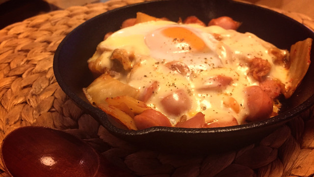 簡単おつまみ ウインナーエッグキムチーズ レシピ 作り方 By 木村食堂 クックパッド 簡単おいしいみんなのレシピが352万品