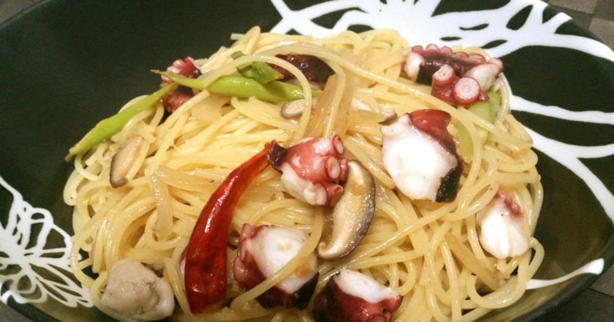 タコとアスパラの和風パスタ レシピ 作り方 By 茅乃舎だし大好き クックパッド