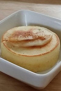 セリアの型で作る、りんごのホットケーキ