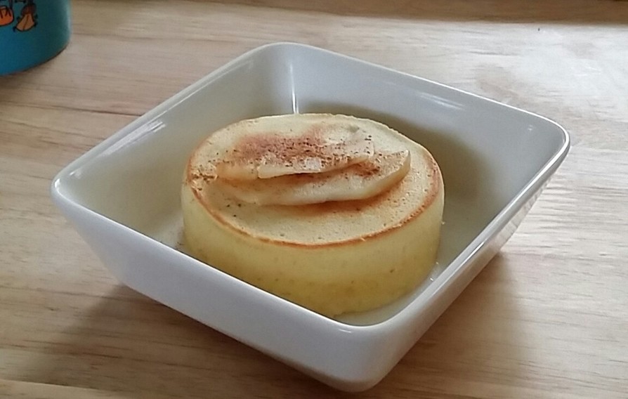 セリアの型で作る、りんごのホットケーキの画像