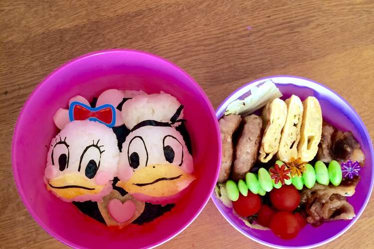 簡単 キャラ弁 ディズニードナルド弁当 レシピ 作り方 By マリー クックパッド 簡単おいしいみんなのレシピが352万品