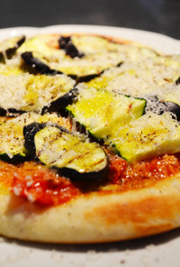 焼き野菜のフライパン ピザ