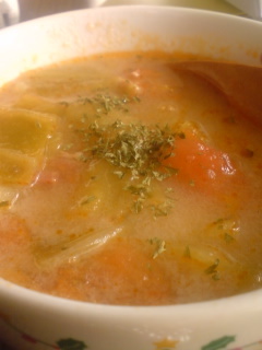トマトと豆乳スープの画像