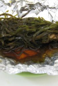 鮭昆布のせホイル焼き