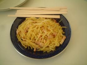 キャンプ飯!じゃがいものカレーきんぴら