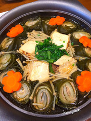 昆布の豚肉白菜ロール鍋の写真